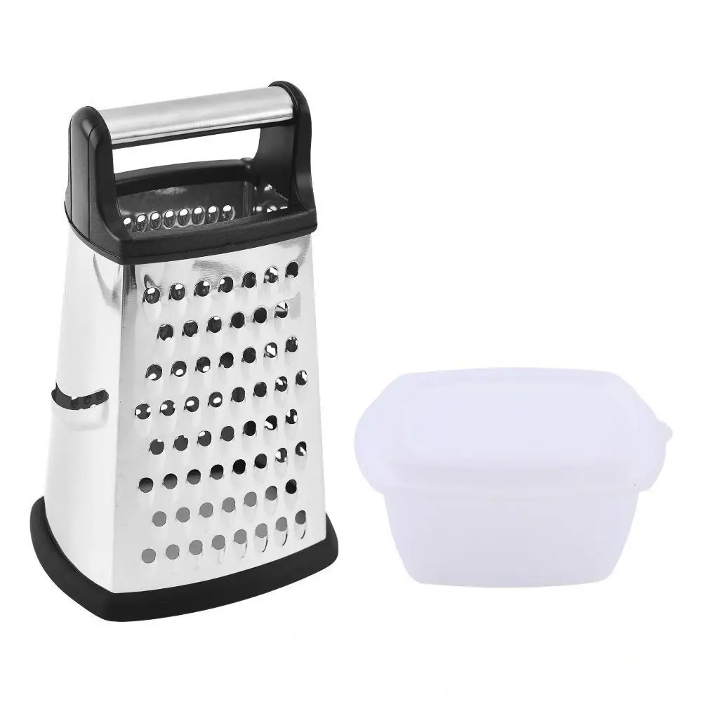 Kitchen stainless steel four-sided planer with storage box Multifunctional grater Household vegetable cutter