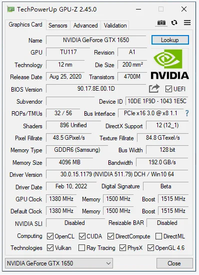 Новая видеокарта PCWINMAX OEM Geforce GTX 1650 4 ГБ DDR6 128 бит в наличии игровая GTX1650