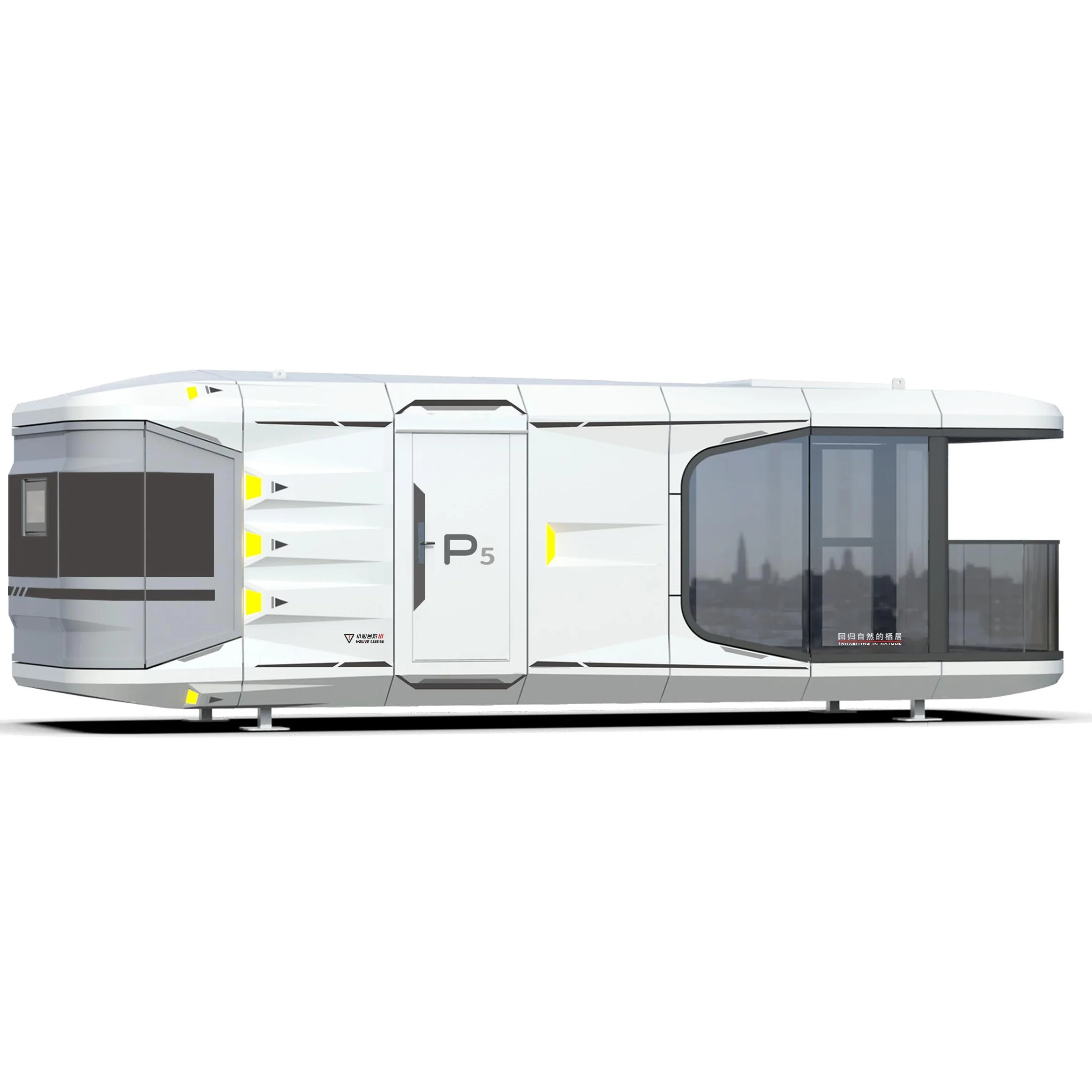 Newly Designed luxus Space capsule camping house Prefab Houses Expandable villa Mobile Home tiny house boat for Resort Camper