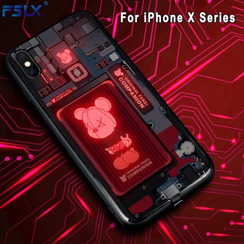 FSLX Gloomy Bear Wholesale Cell Phone Case Clear Phone Case Cheap Mobile Phone Cases For iPhone X XS XR XSMAX 11 12 Series