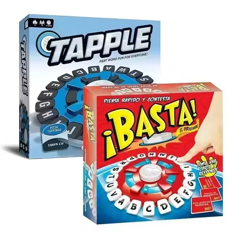 Новая испанская английская настольная игра Tapple Word Fast Thing Fun Spring Puzzle Game Basta