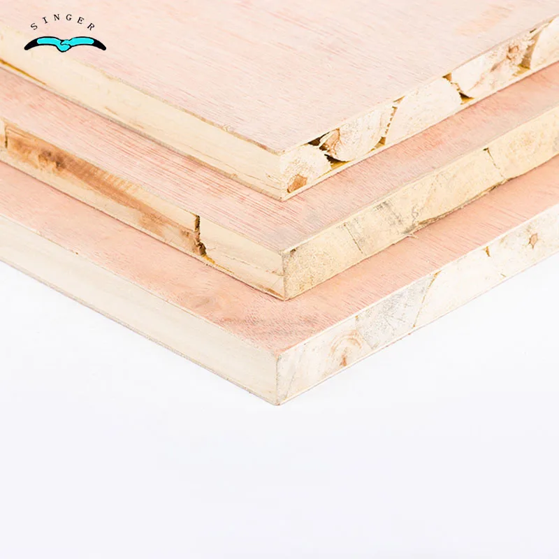 Oguman High Gloss Laminated Pine Block Board Hardwood 18Mm With Melamine Face Block Boards Foshan Indonesia