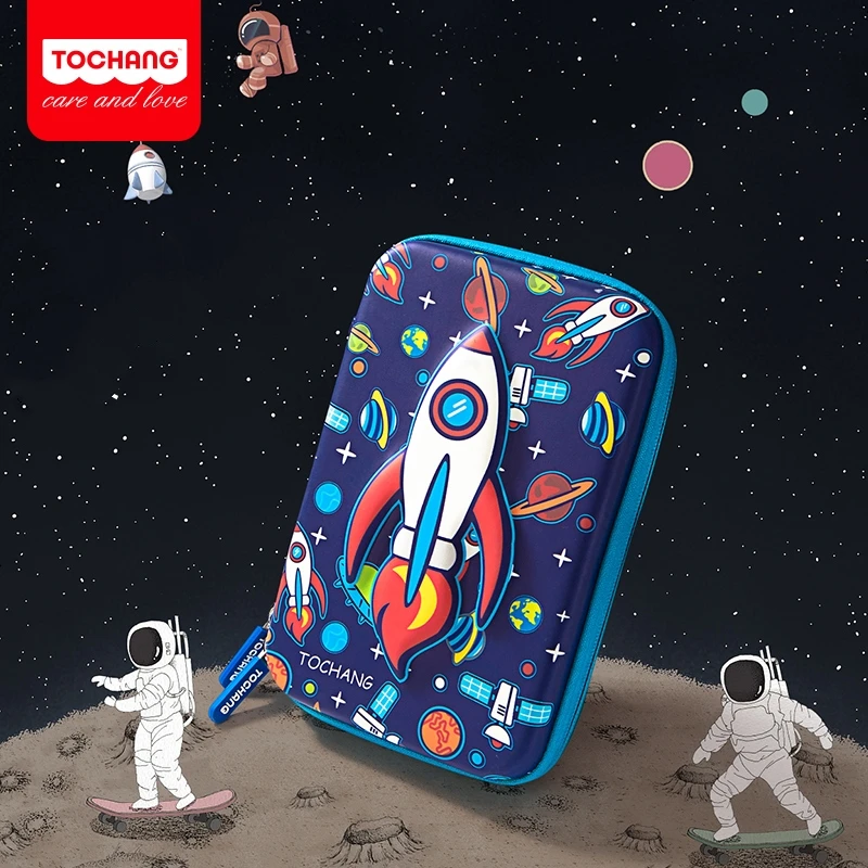 
Недорогой индивидуальный экологичный двухслойный персонализированный пенал из полиуретана Eva для детей 