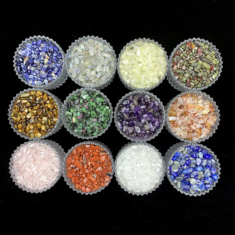 Hot sale stones and crystals natural  gemstone chips rose quartz citrine crystal gravels