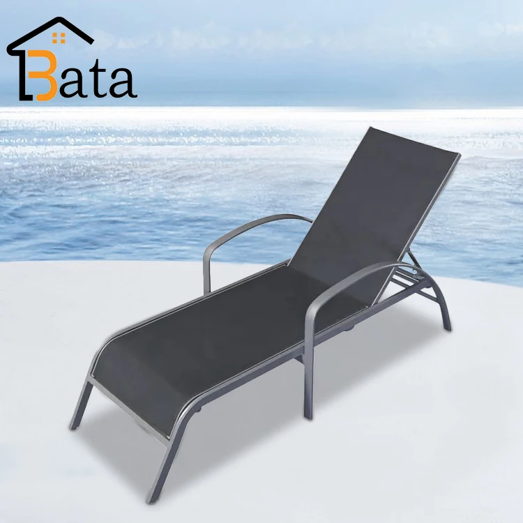 All Weather Wholesale Hotel Garden Daybed Outdoor Aluminum Leisure Poolside Sun Lounger
