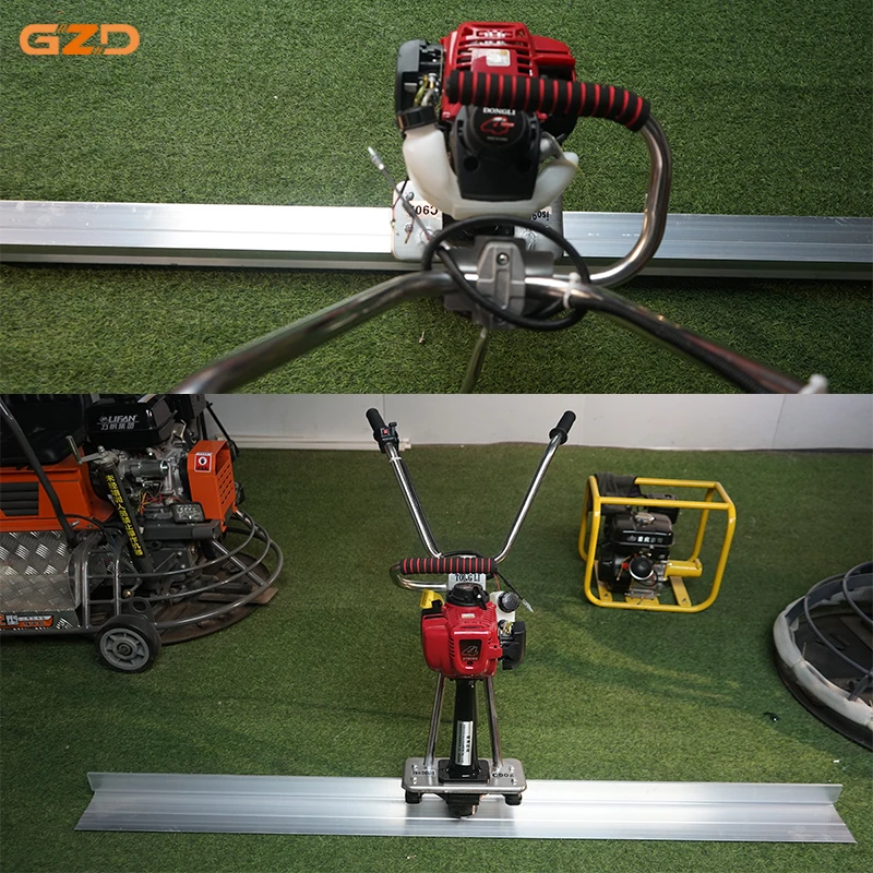 Construction Machinery Leveling Concrete High Precision Manual Hand Push Vibrating Concrete Screed