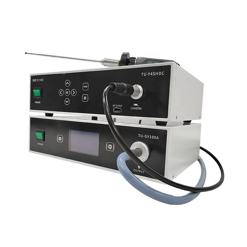 1080P Medical Laparoscopy Camera System Set with 60W Light Source and Endoscope Video Processor for Laparoscopic Tower