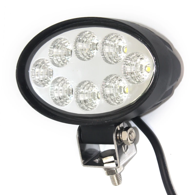 
Овальная Светодиодная рабочая лампа 5,5 дюйма, 24 Вт, 80 В, 24 В, 12 В, фары для тракторов, гарантия 24 м, противотуманные фары для внедорожников, грузовиков, сделано в Китае 