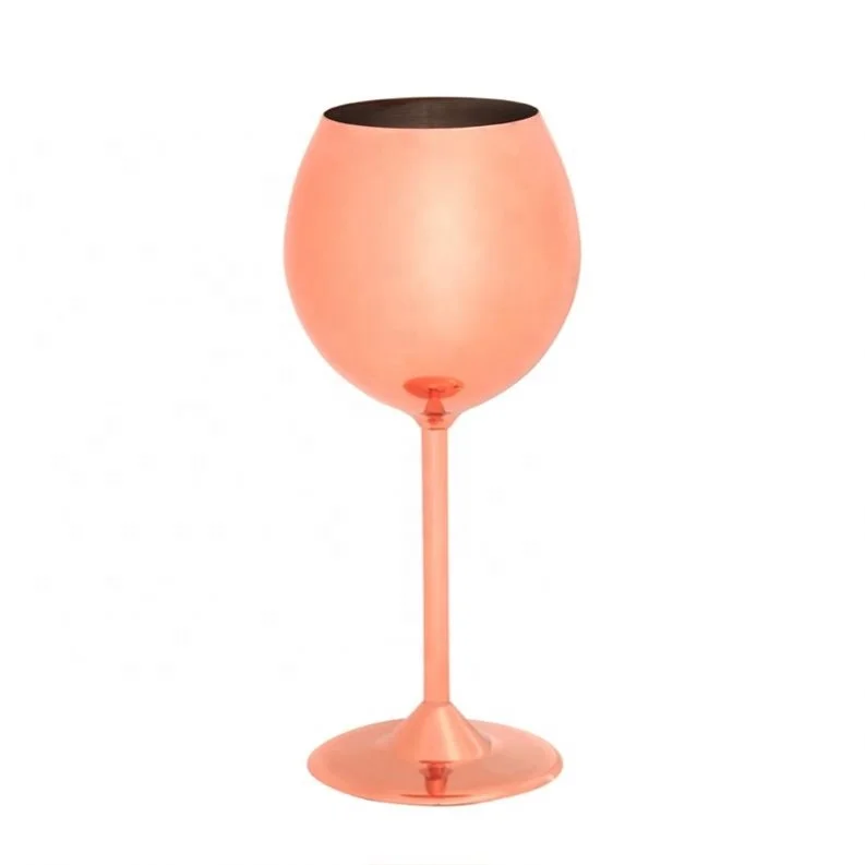 DX оптовая продажа, роскошный стакан для красного вина, Небьющийся медный металлический бокал для вина