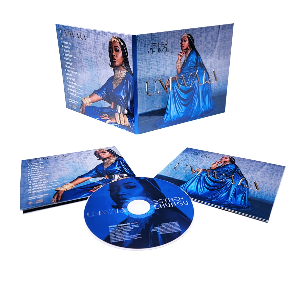 Cheap Premium Quality Disc Printing Services CD printing and Eco Friendly Wallet  packaging CD Replication