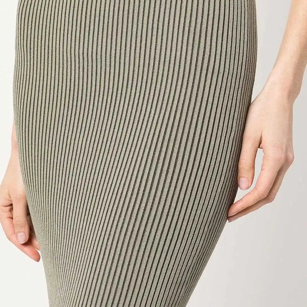 Hot Selling Knitted Jumper A-Line Slim Skirt Ribbed Casual Sexy Maxi Skirt