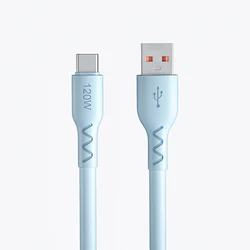 New Trend 6.0mm Wide Thick 120W Max 2 Meter 1.5 1M Fast Charging USB C Cable