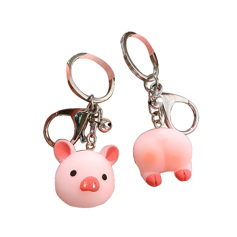 Cute Cartoon Little Yellow Duck Couple Personality Bag Key chain Pendant DIY Accessories Key chain For Couple