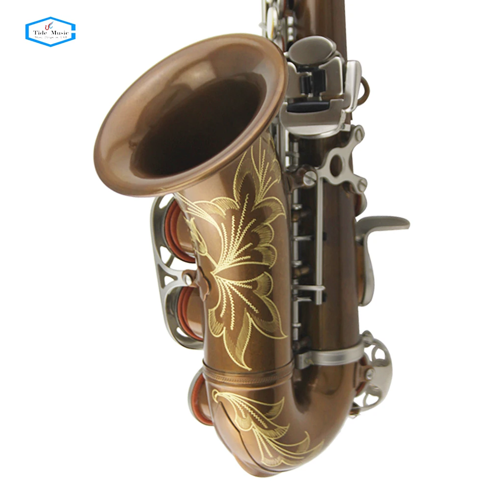 Tide Music accept OEM antique warrior vintage soprano saxophone