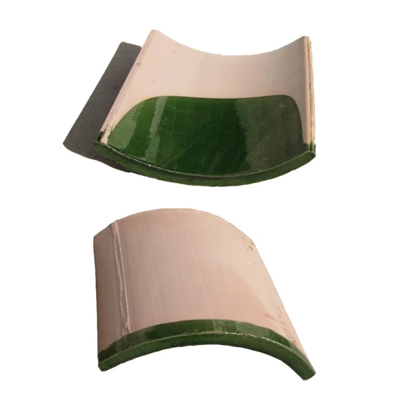 Half round hollow ceramic clay roof tile glazed for Chinese roof