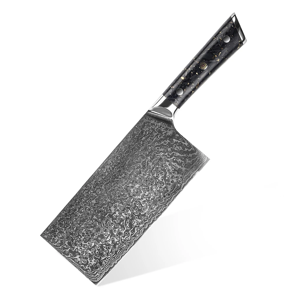 High Quality Damascus vg10 Steel Kitchen Chopping Boning Butcher Knives damascus chopper