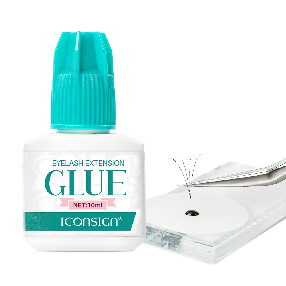 Private label 1s fast drying lash adhesive sensitive eyelash glue strong lash extension glue waterproof lash glue 5ml 10ml