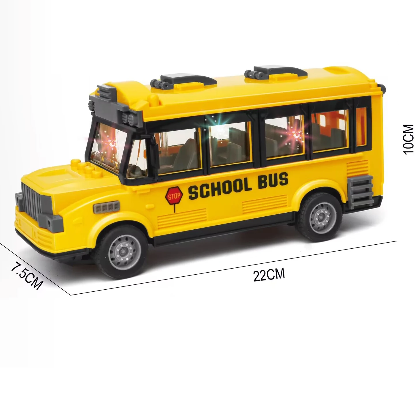 4WD Rc School Bus Racing Mini Car New Children Functional Remote Control Vehicle Off-Road Radio Controlled Car