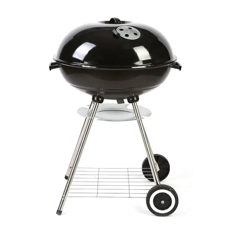 Factory Sale Outdoor Black Kettle Charcoal Grill with 1-touch cleaning system