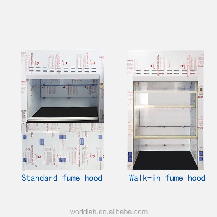 Manufacturer wholesale laboratory PP fume hood PP test bench European standard special exhaust hood non-standard customization