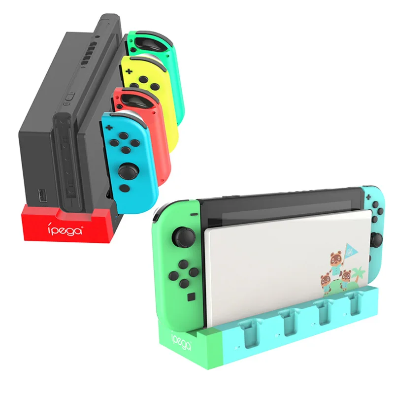 PG-9186 зарядное устройство базовая зарядная док-станция для Nintendo Switch joycones игровая консоль контроллер подставка для подзарядки зарядное устройство с вертикальным фиксатором