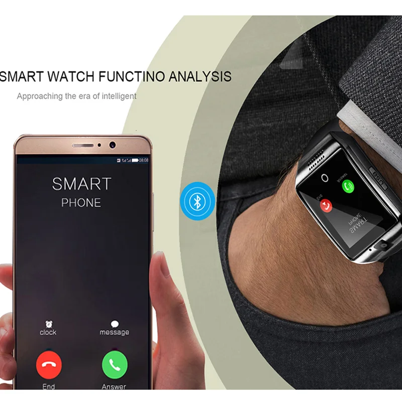 New Hot Q18 sport watch smart TF Card Phone GSM Camera health watch smart for Android wearable devices phone smart watch
