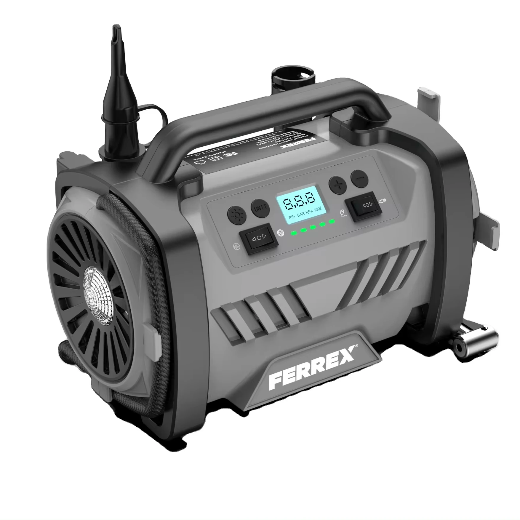 Newest Ac Dc car air pump portable 150 Psi air compressor tires inflator air