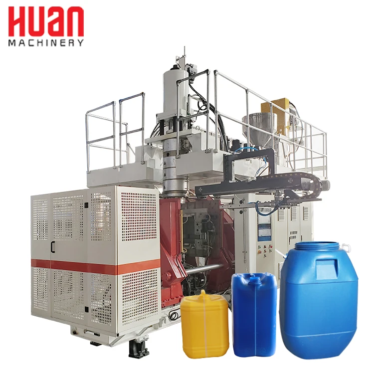 Plastic hdpe 30l bottle  blow moulding 20L 25L 60L blue oil drum extrusion blowing molding jerry can making machine