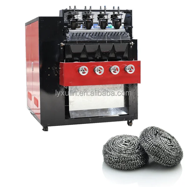 stainless steel pot scourer machine/scourer scrubber making machine/metal mesh sponge machine