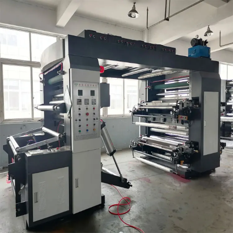 4 Colors Stack Type High Speed Flexography Printing Machine Film Plastic Non Woven Bag Flexo Printing Machine