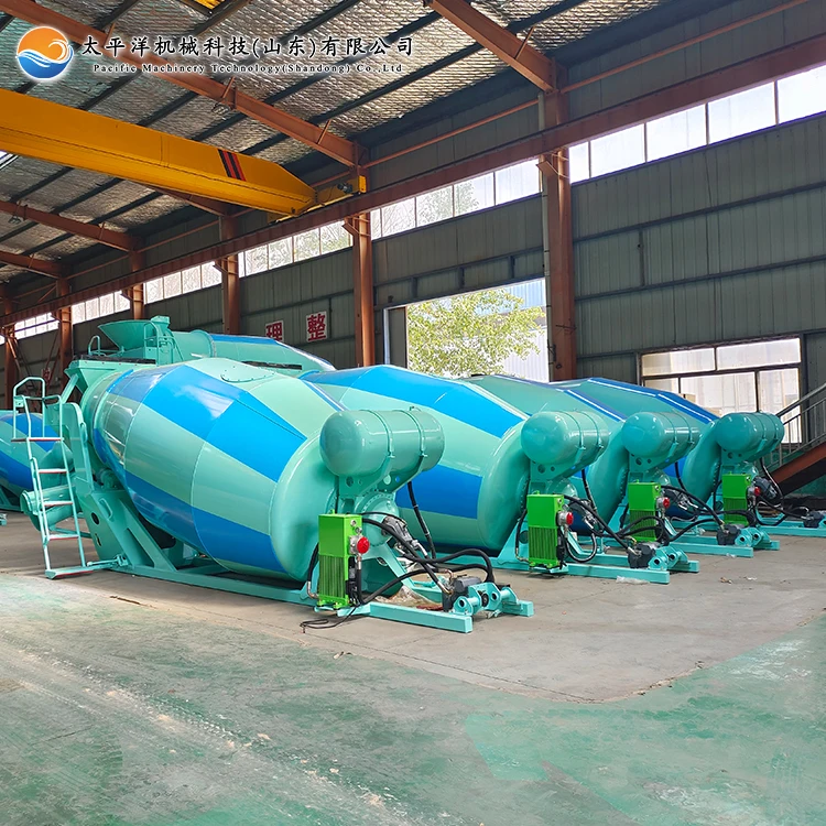 Portable concrete mixer drum 6m3 7m3 8m3 9m3 10m3 12m3 self loading concrete transit mixer truck