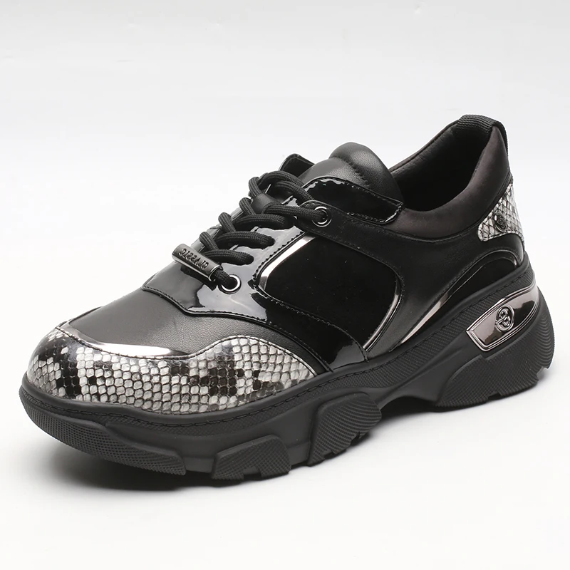 New design women shoe sneaker custom morning running sneakers black luxury sneakers