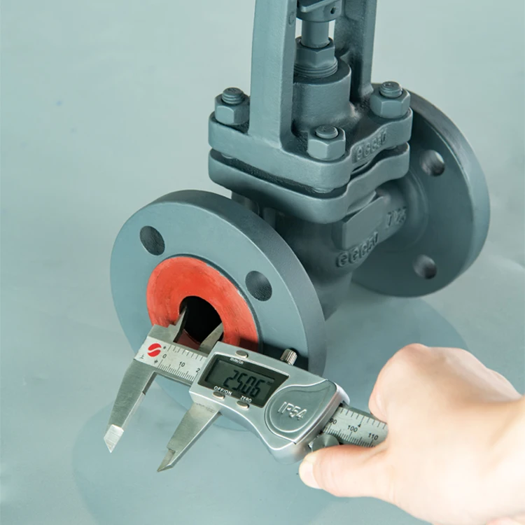 J41H-16P DN25 PN16 Custom Ductile Iron Cast Iron DIN S Pattern Flanged Bellows Seal Globe Valve