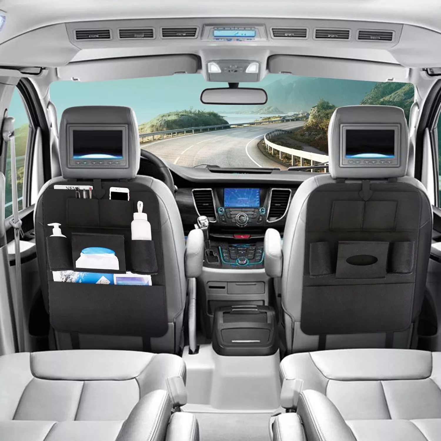 Car Seat Back Organizer Keep Your Car Neat and Organized Wheels Vehicle Sorting Bag