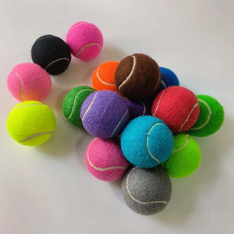 High Quality Advanced Training Colored Tennis Balls with Mesh Bag Sports Practice Balls Playing Tennis balls