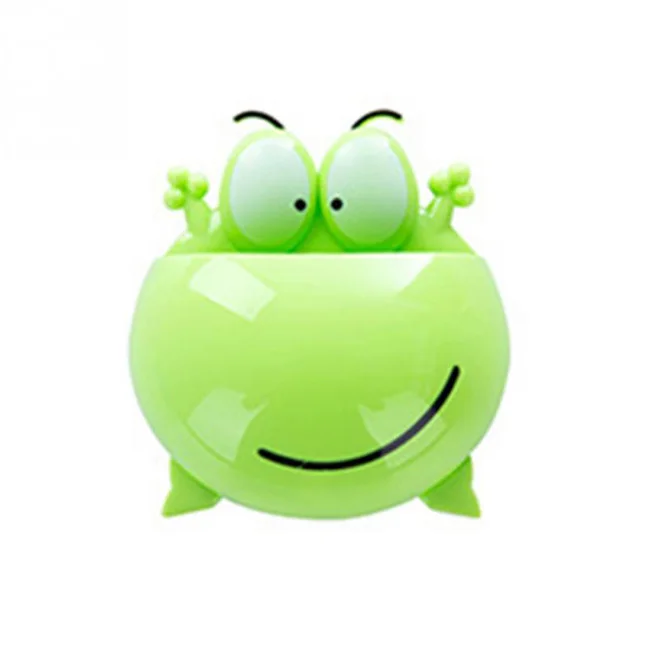 Прямая поставка пластиковый держатель для зубных щёток в виде лягушки