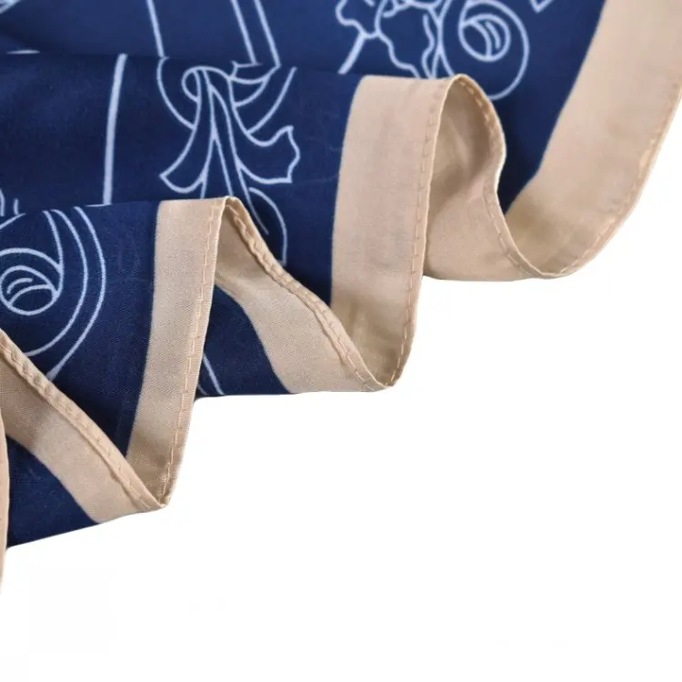 spring new pastoral decoration spot plain weave 70cm satin square silk scarf wholesale spot cross-border