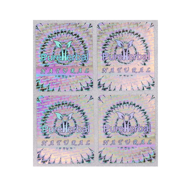 Custom high quality self-adhesive label printing hologram sticker label