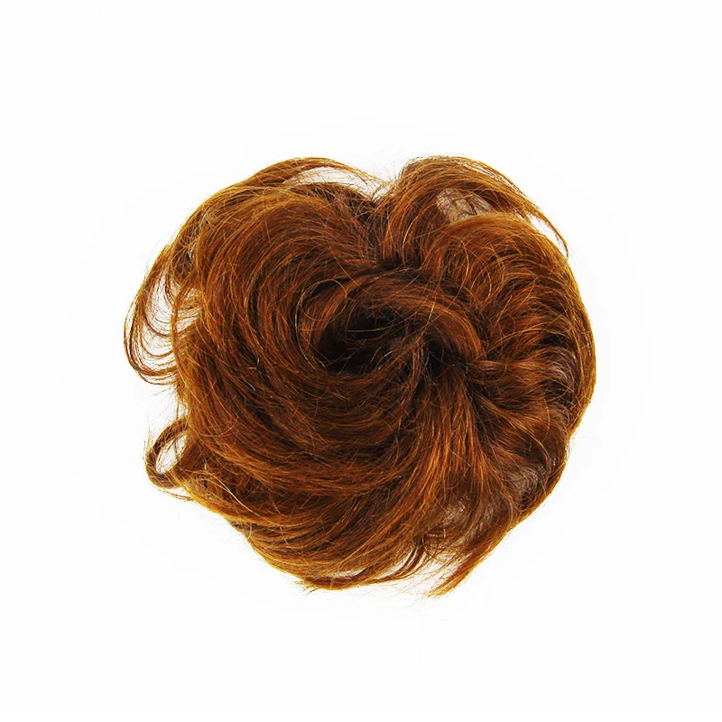 
Women and Girls Curly Scrunchie Chignon Hair Bun With Rubber Band Synthetic Hair Ring Wrap On Messy Hair Chignon 