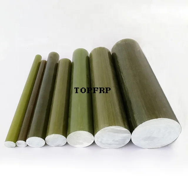 High Strength High Voltage Electrical Insulation ECR Rod FR4 Epoxy Glass Fiber Pultruded Rod