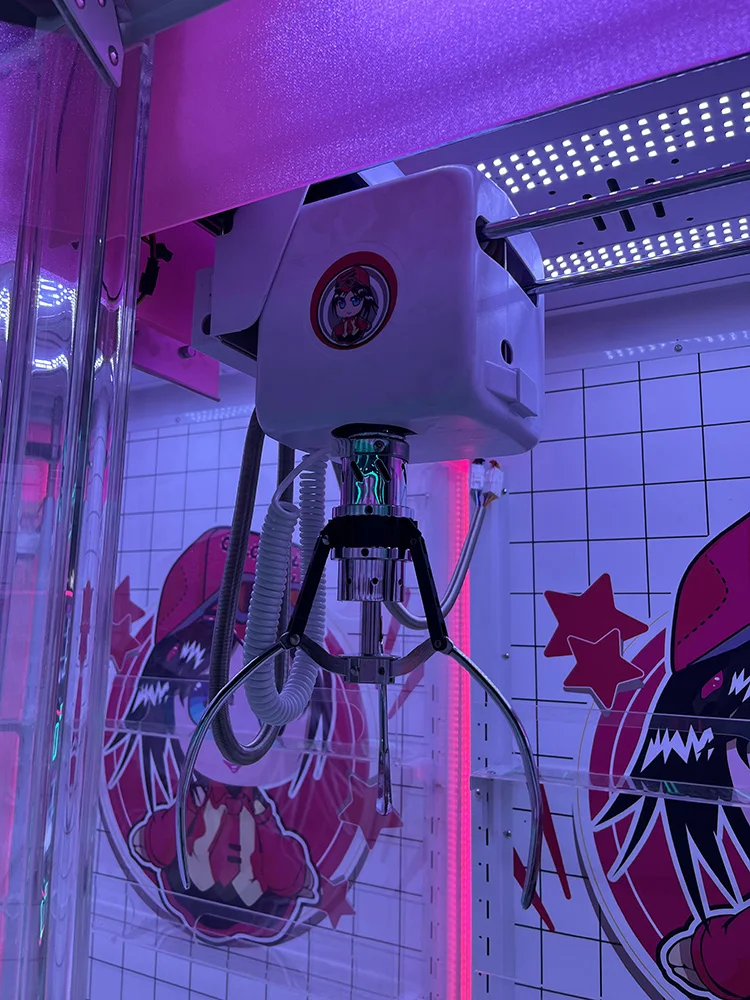 Colorful Baby children play coin operated arcade game amusement prize indoor entertainment toy vending claw crane doll machine