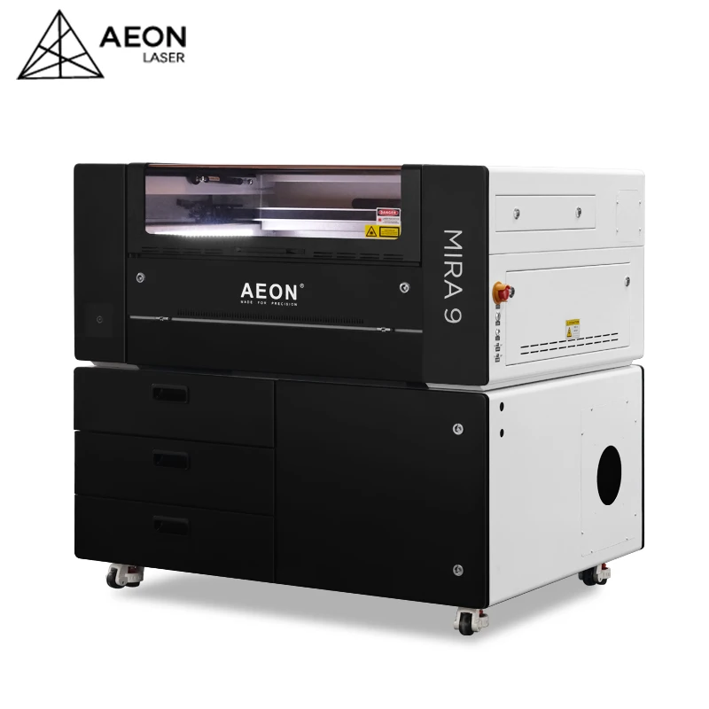 AEON MIRA 9 RECI EFR YONGLI co2 laser Engraving cutting machine 6090 for 20mm Wood/Acrylic/Glass/Plastic/Leather/Polywood/MDF