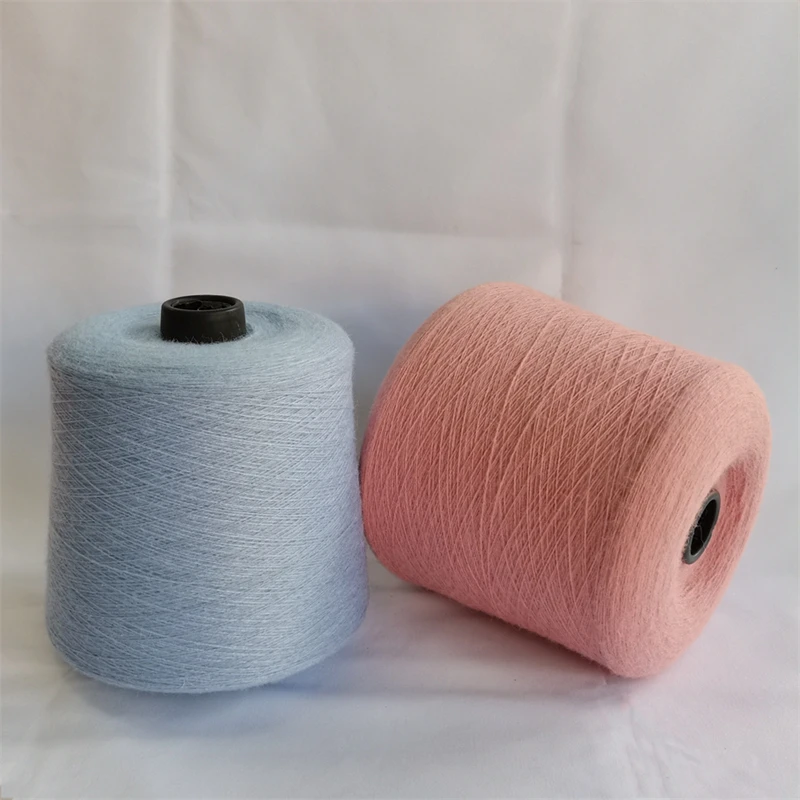 Spot Wholesale Cashmere Blended Yarn Knitting Dyed 18/2s Cashmere Yarn
