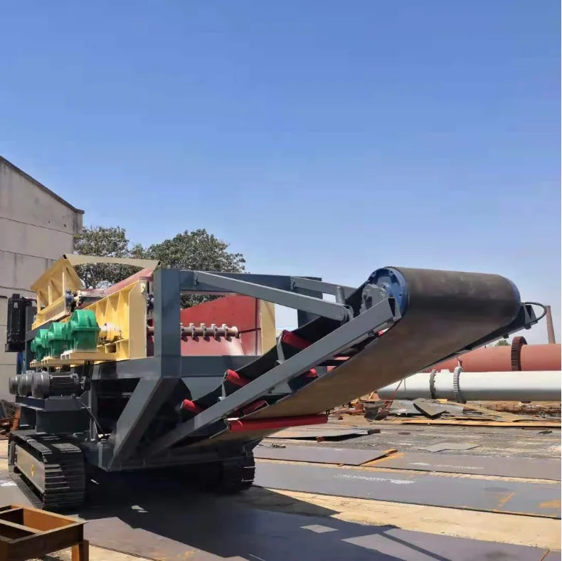 Crawler type Model 1860 earth rock separator,debris separator,roller screen window