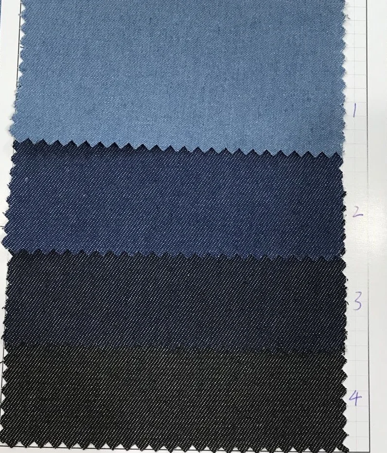 100% Cotton Twill Jeanet 40/2 Combed Cotton Denim Fabric 7oz Cotton Textile Jean Fabric
