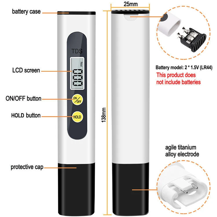 High Accuracy 3 in 1 TDS EC TEMP Water Quality Tester Meter Pen for Sale
