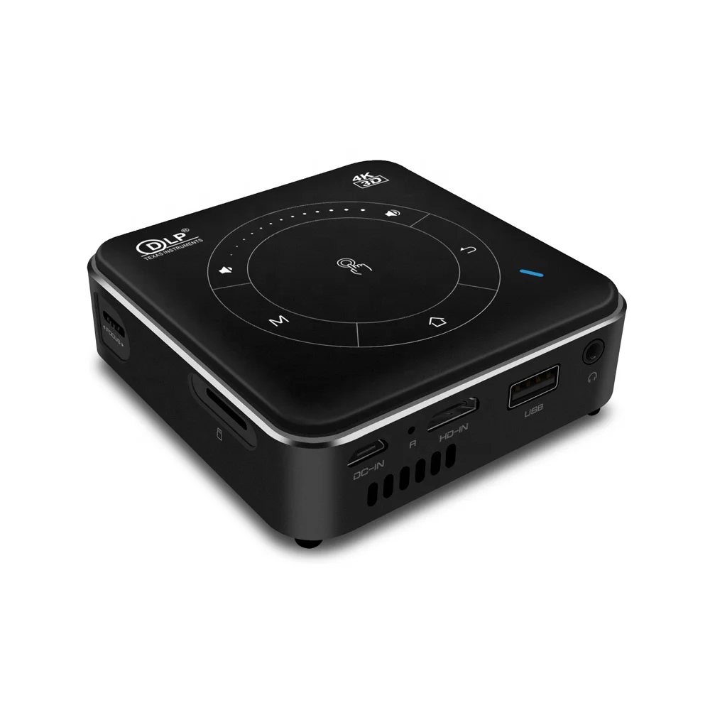 
LSP Portable mini pico smart Android 9.0 DLP 3D Projector P11 with 4k video playback 
