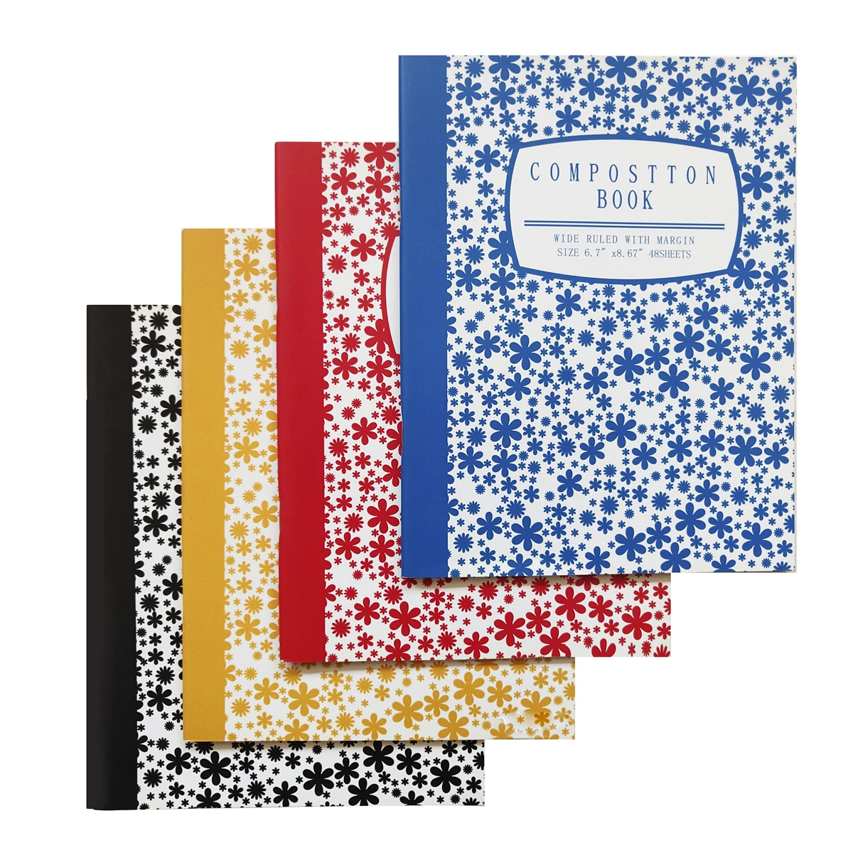 best quality wide and college ruled 100 sheets custom composition book