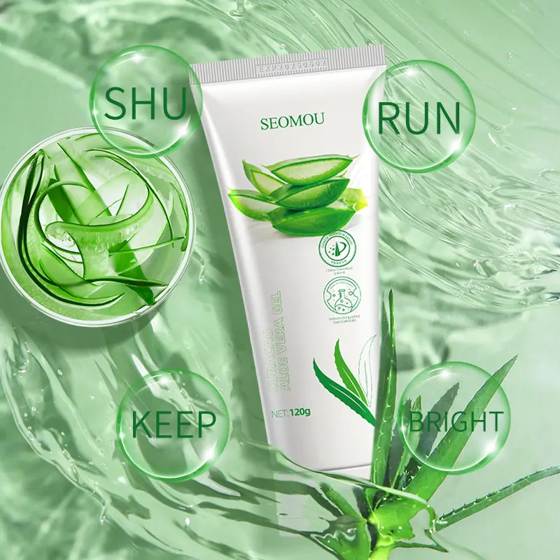 SEOMOU Best Seller 100% Aloe Vera Soothing organic Skin Care Moisturizing Repairing And Anti-Aging aloe vera gel natural