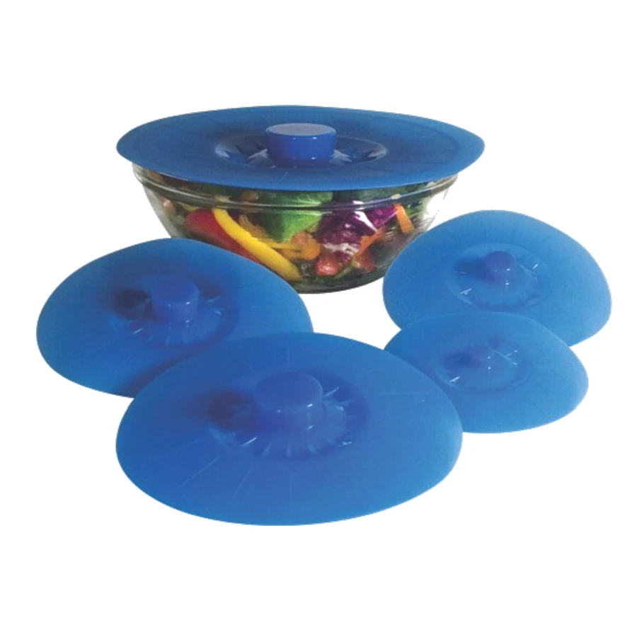 China Manufactory Moulding Various Sizes Universal Silicone Suction Lid Covers fit Pans, Cups, Pot